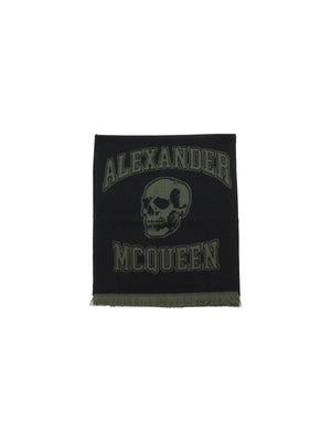 Varsity Logo Wool Jacquard Scarf - OS - Men > Accessories > Scarves hats and gloves