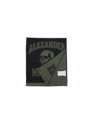 Varsity Logo Wool Jacquard Scarf