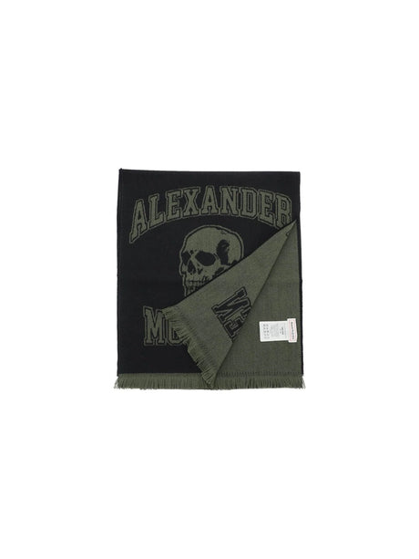 Varsity Logo Wool Jacquard Scarf - OS - Men > Accessories > Scarves hats and gloves