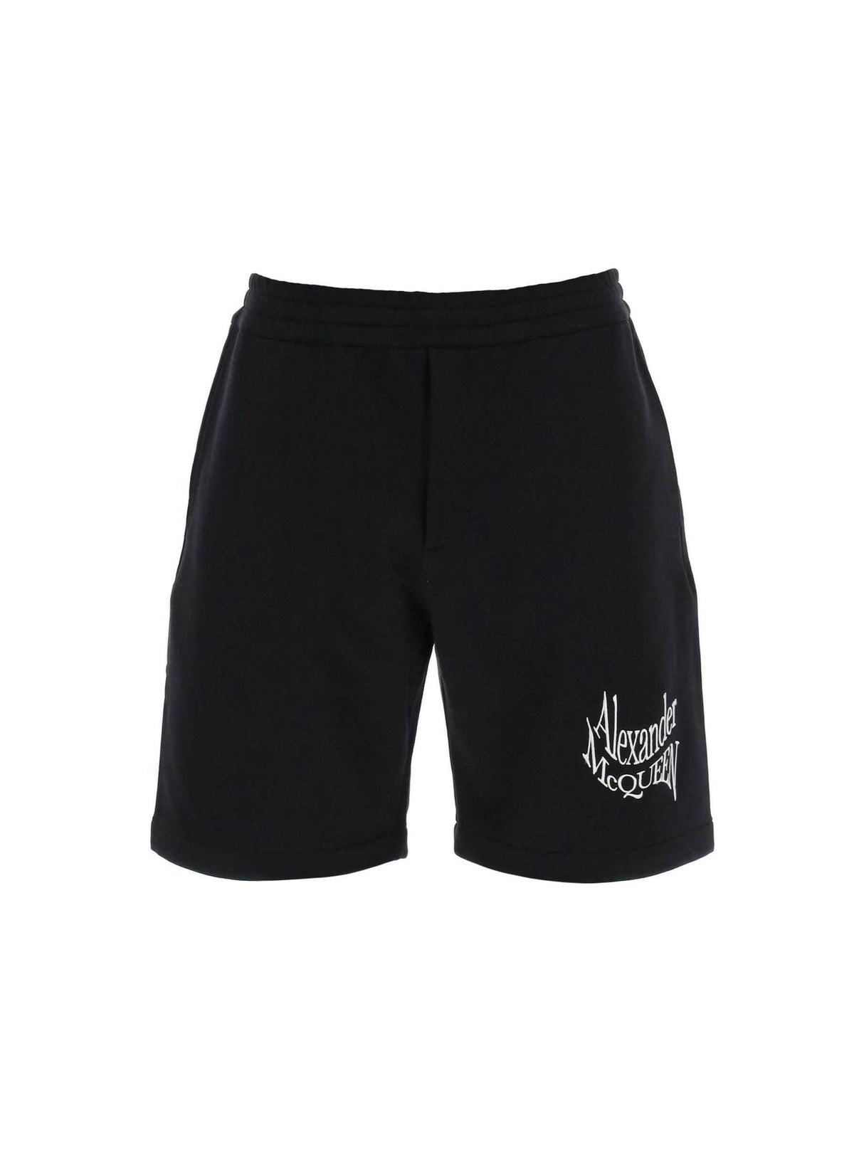 Warped Logo Sweat Shorts ALEXANDER MCQUEEN JOHN JULIA.