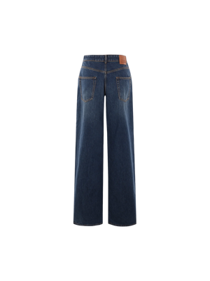 ALEXANDER MCQUEEN-Wide-leg Denim Jeans-JOHN JULIA