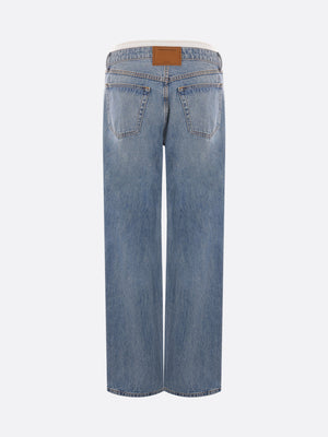 Pointelle Waistband Denim Jeans-Alexander Wang-JOHN JULIA