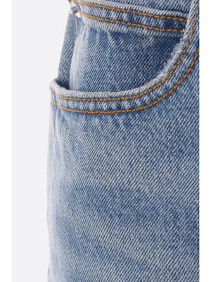 Pointelle Waistband Denim Jeans-Alexander Wang-JOHN JULIA