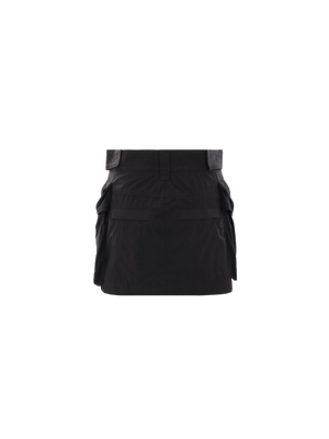 Nylon Cargo Miniskirt-ALEXANDER WANG-JOHN JULIA