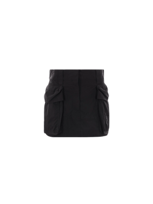 Nylon Cargo Miniskirt-ALEXANDER WANG-JOHN JULIA