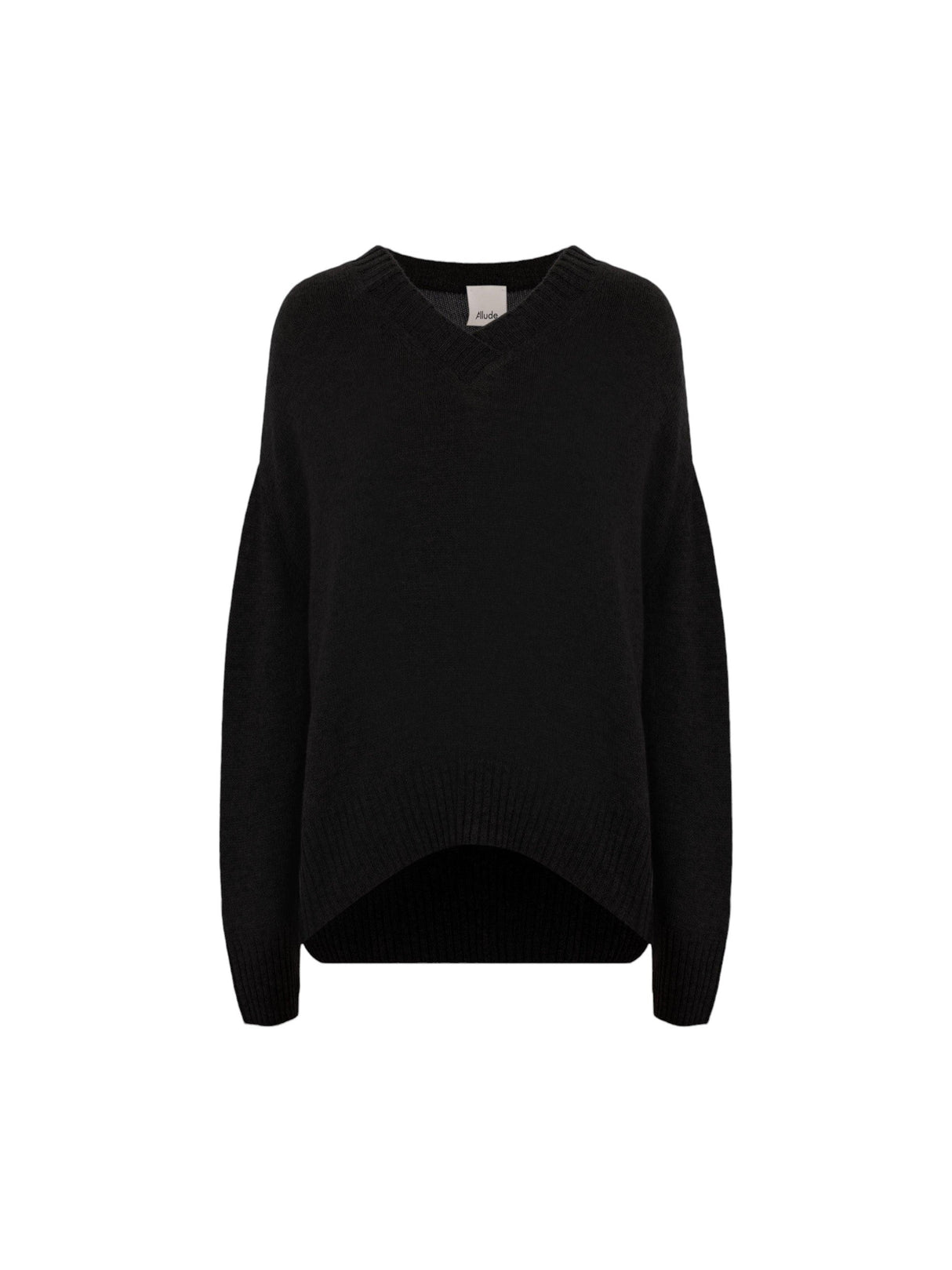 Cashmere V-Neck Sweater-ALLUDE-JOHN JULIA