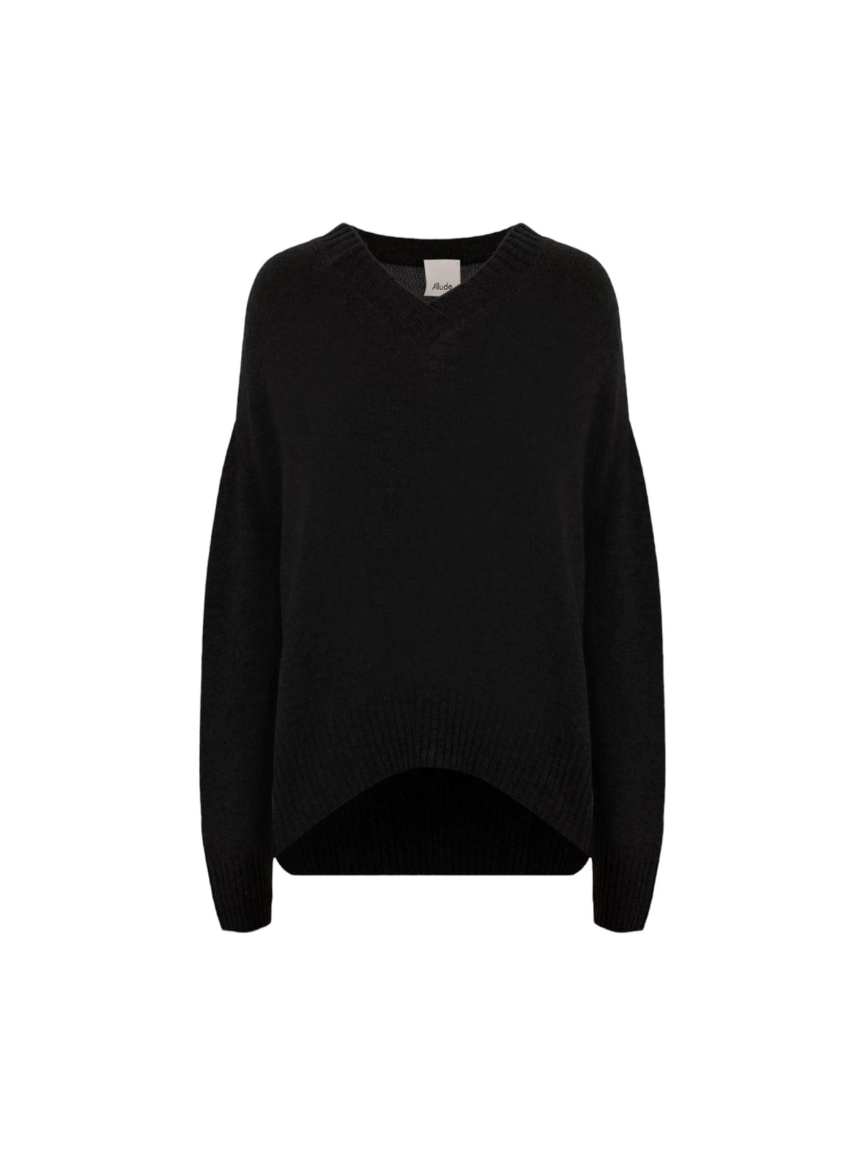 Cashmere V-Neck Sweater-ALLUDE-JOHN JULIA