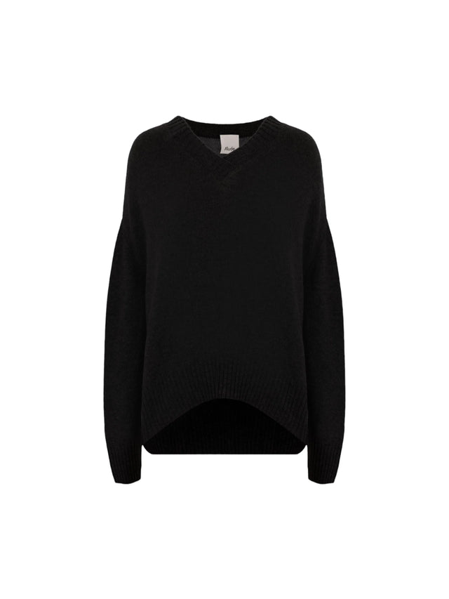 Cashmere V-Neck Sweater-ALLUDE-JOHN JULIA