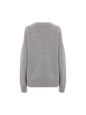 Cashmere V-Neck Sweater-ALLUDE-JOHN JULIA