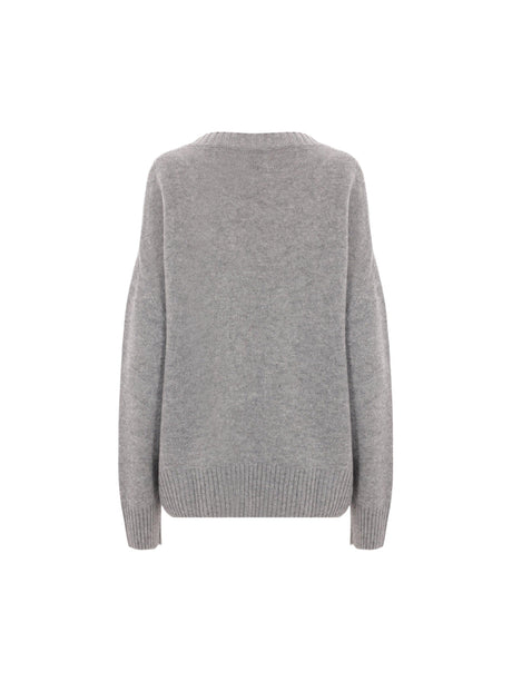 Cashmere V-Neck Sweater-ALLUDE-JOHN JULIA