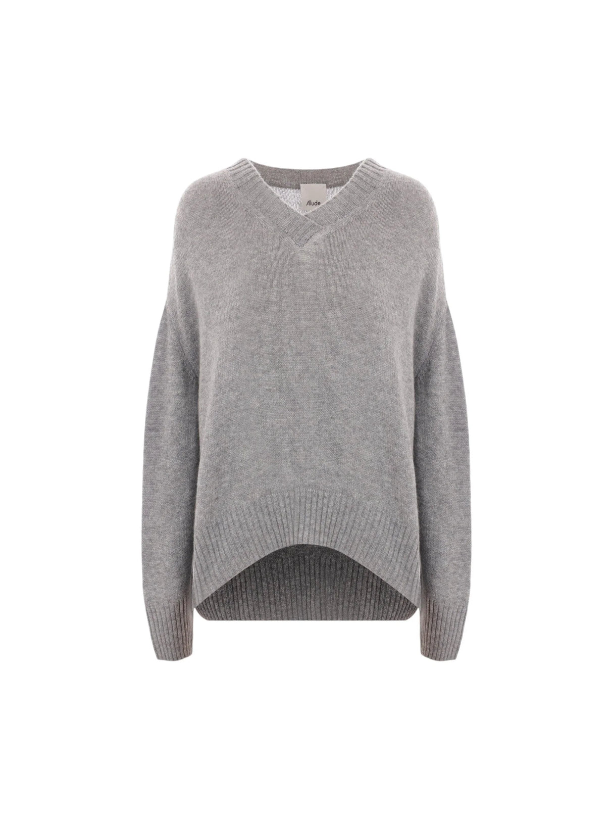 Cashmere V-Neck Sweater-ALLUDE-JOHN JULIA