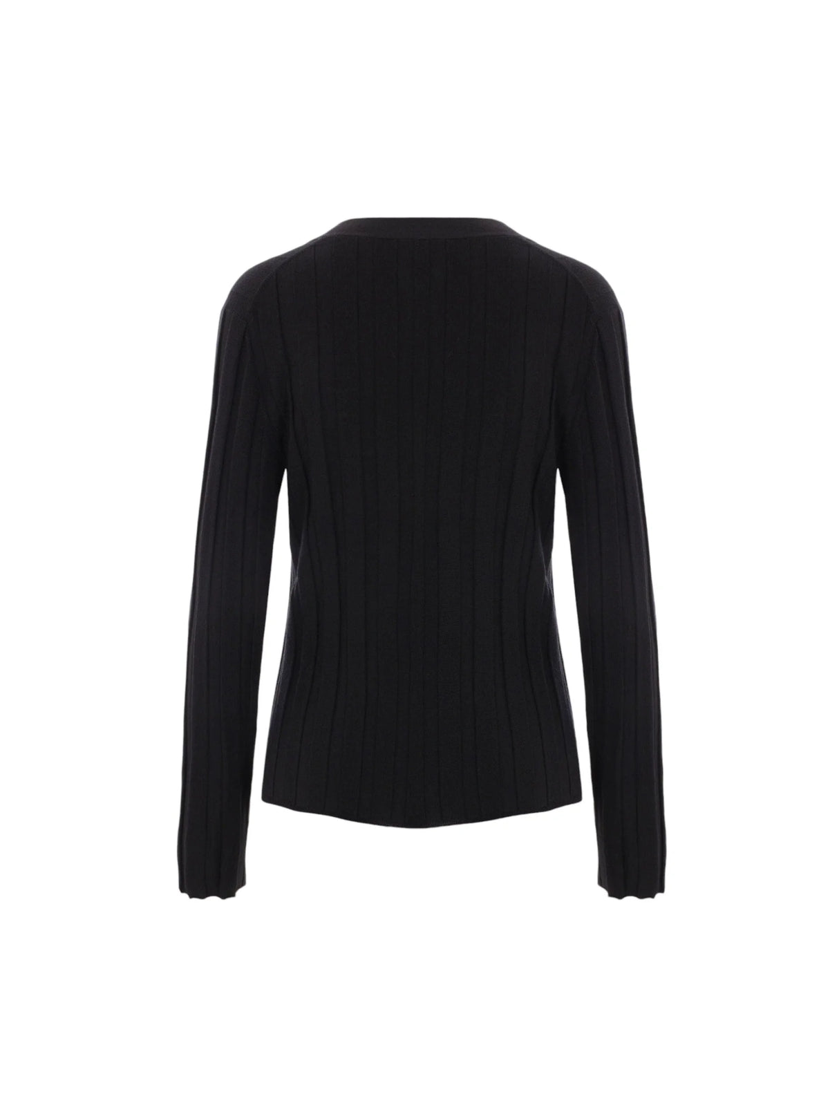 Ribbed Wool Cardigan-ALLUDE-JOHN JULIA