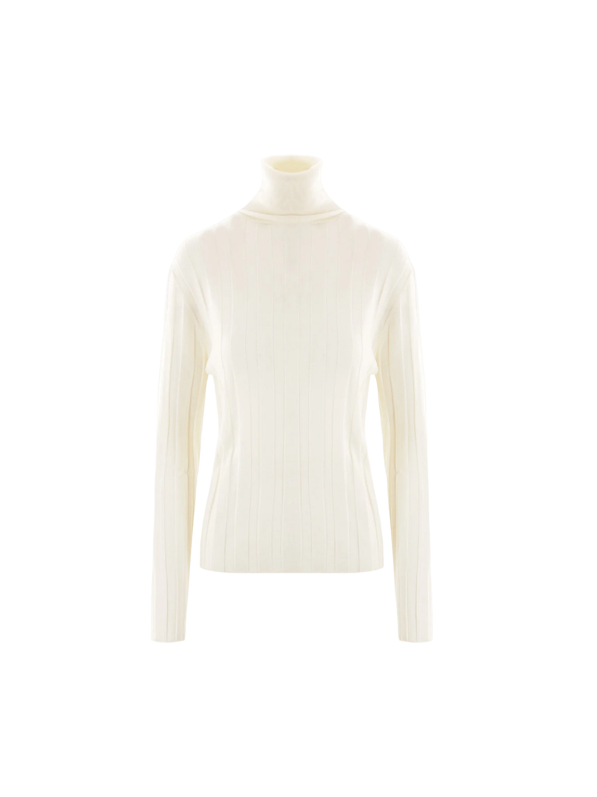 Ribbed Wool Turtleneck-ALLUDE-JOHN JULIA