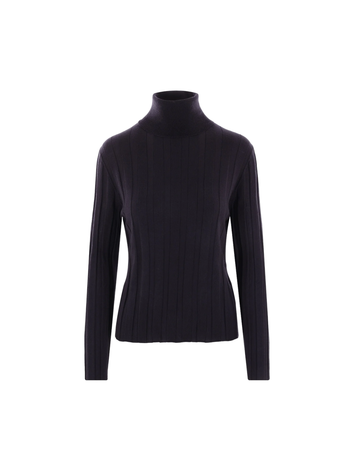 Ribbed Wool Turtleneck-ALLUDE-JOHN JULIA