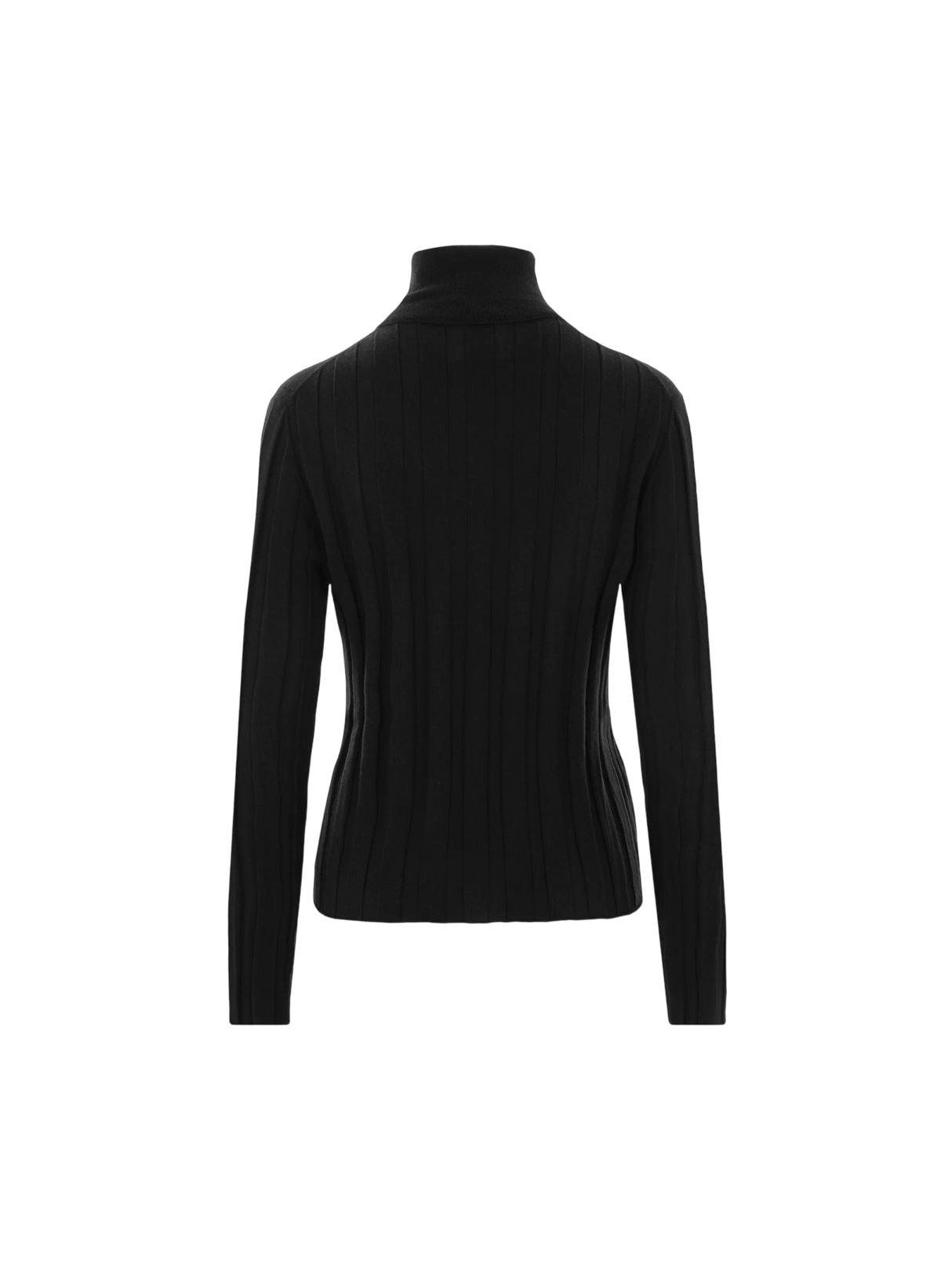 Ribbed Wool Turtleneck Sweater-Allude-JOHN JULIA