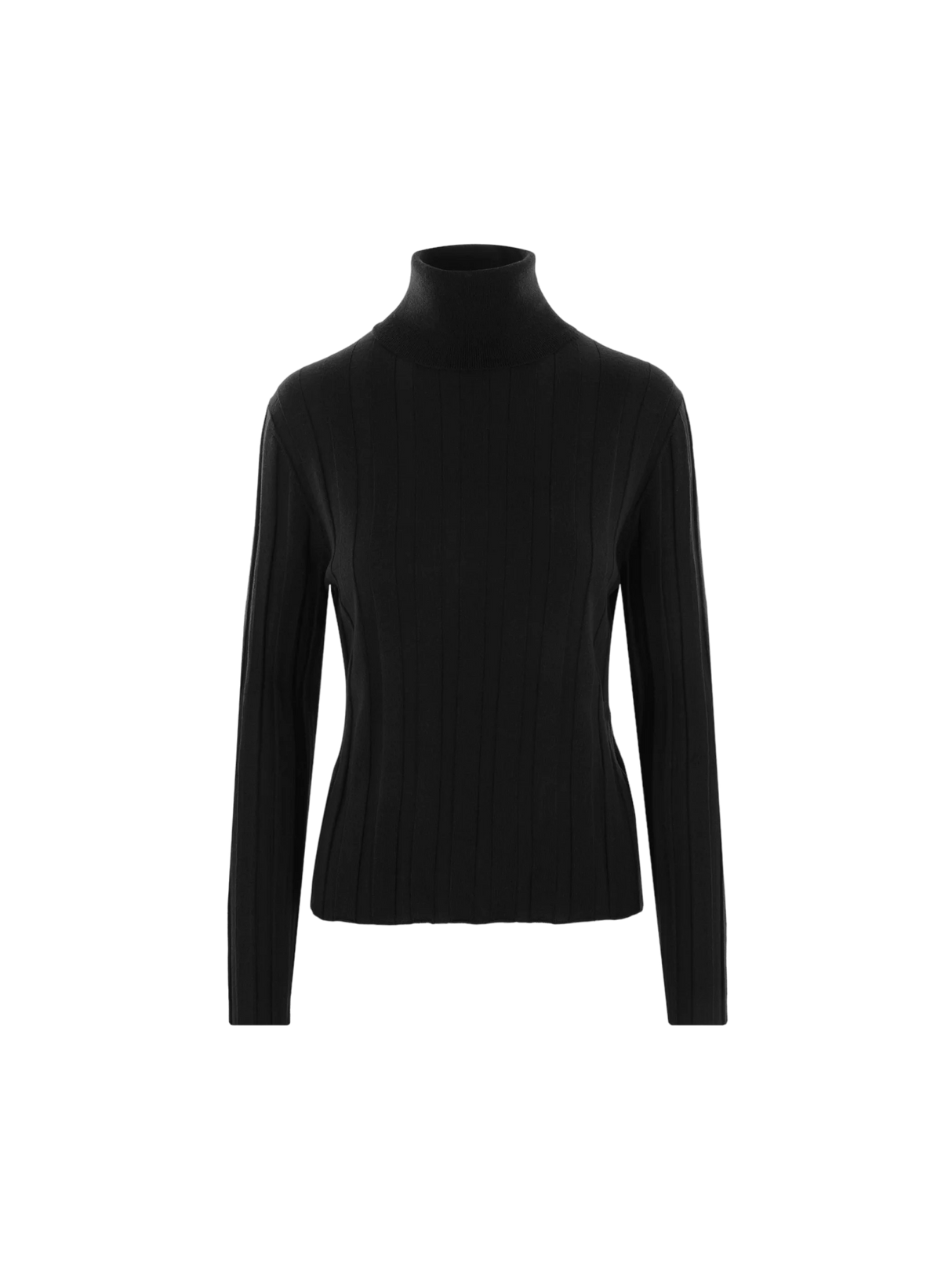 Ribbed Wool Turtleneck Sweater-Allude-JOHN JULIA