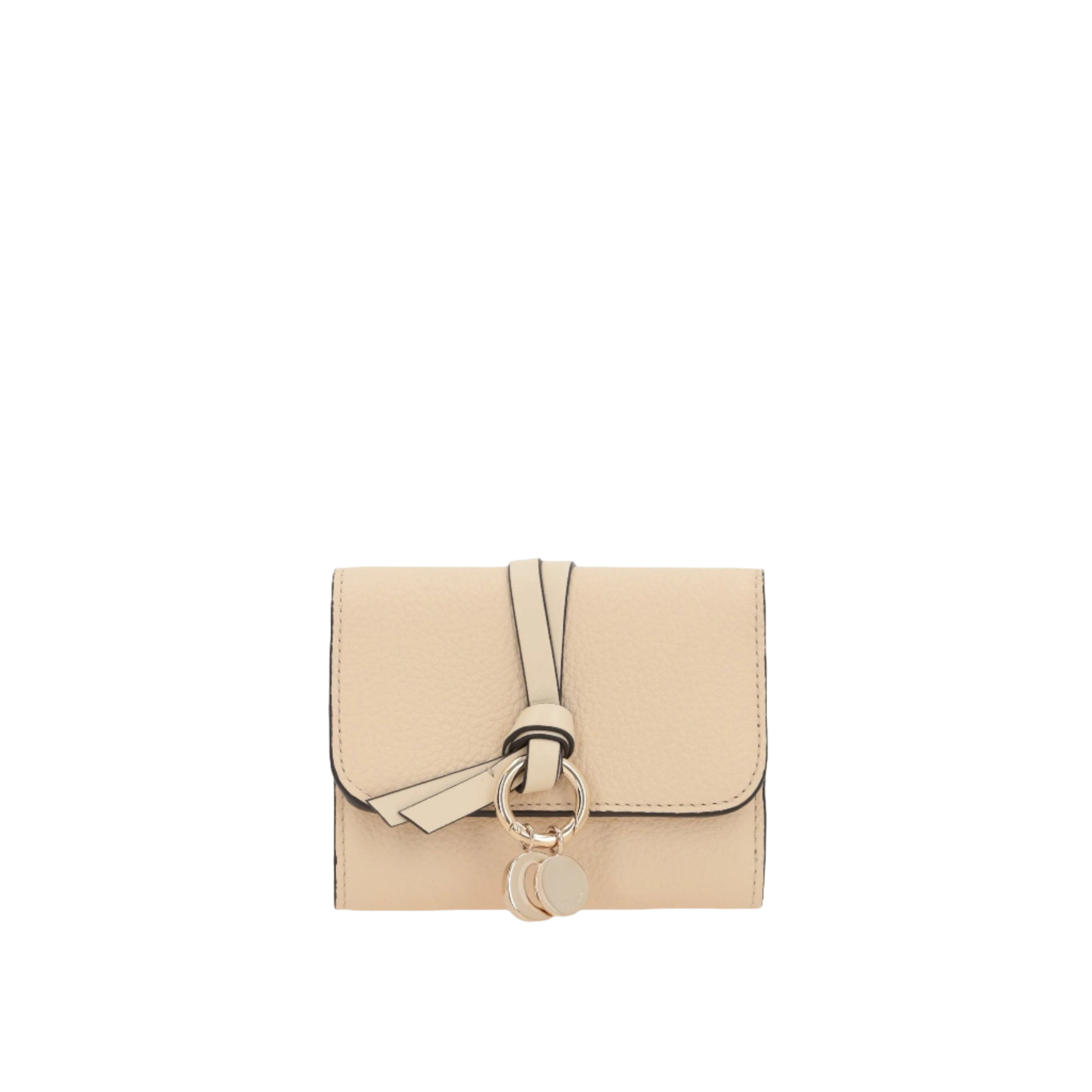 Alphabet Grainy Leather Tri-Fold Wallet-CHLOÉ-JOHN JULIA