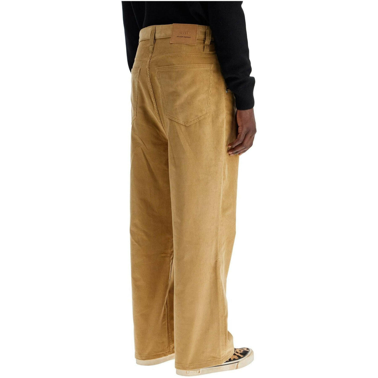 Baggy Fit Corduroy Velvet Trousers.