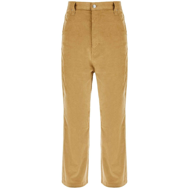 Baggy Fit Corduroy Velvet Trousers.