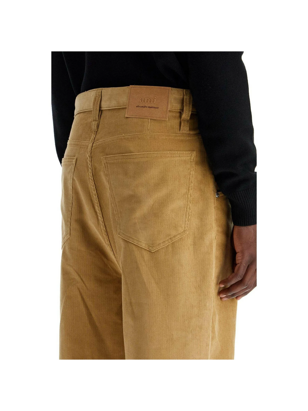 Baggy Fit Corduroy Velvet Trousers.