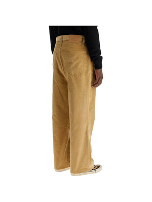 Baggy Fit Corduroy Velvet Trousers.