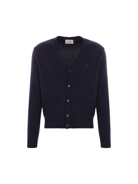 Cashmere and Wool Cardigan-AMI PARIS-JOHN JULIA