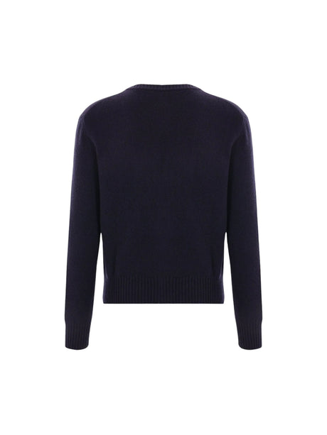 Cashmere and Wool Cardigan-AMI PARIS-JOHN JULIA