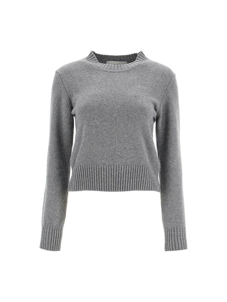 AMI ALEXANDRE MATTIUSSI-Cashmere and Wool Crewneck Sweater -JOHN JULIA.