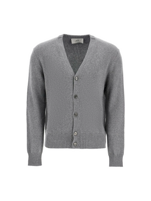 Knit Button Cashmere Sweater-Ami Paris-JOHN JULIA