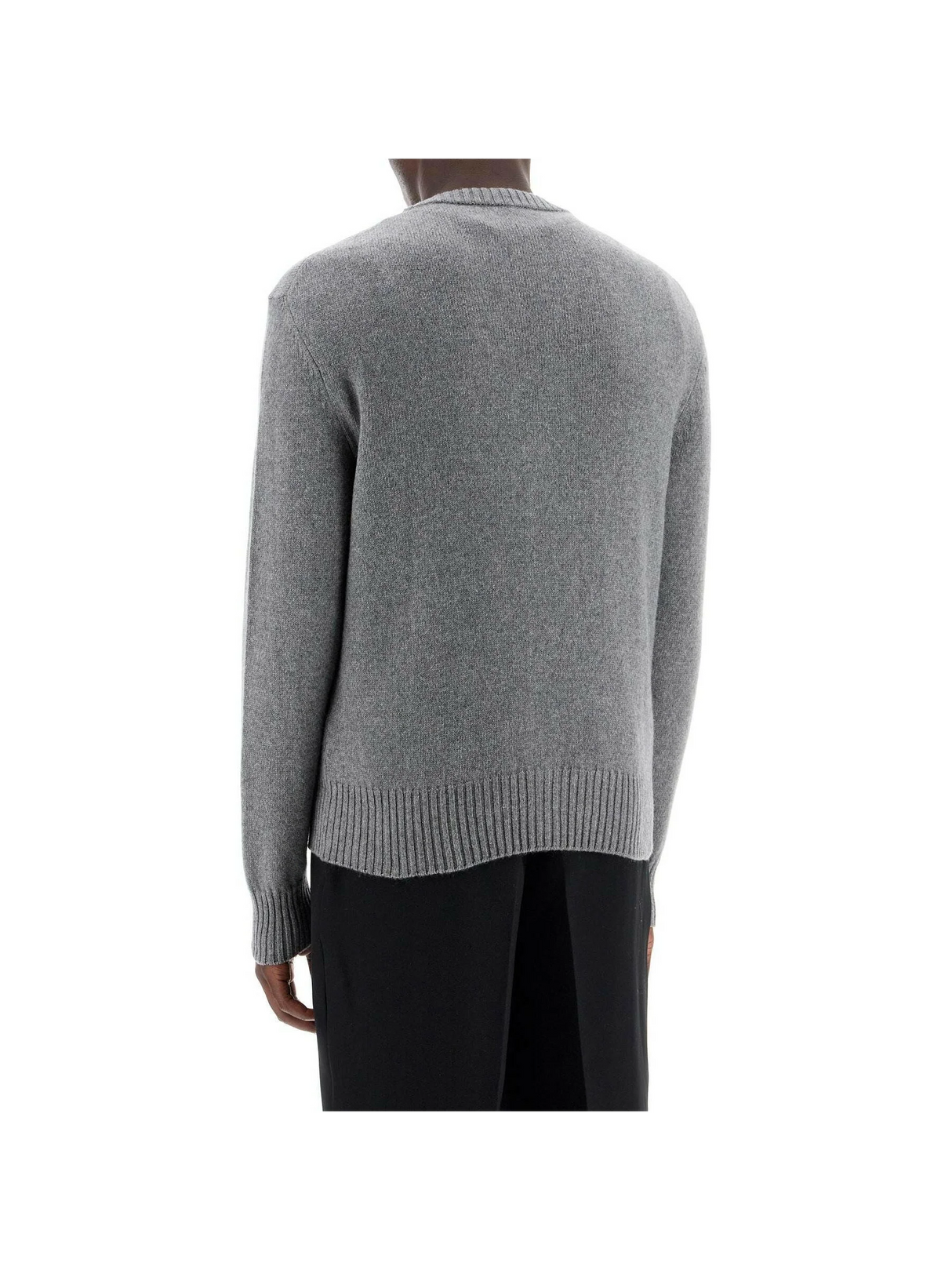 Knit Button Cashmere Sweater-Ami Paris-JOHN JULIA