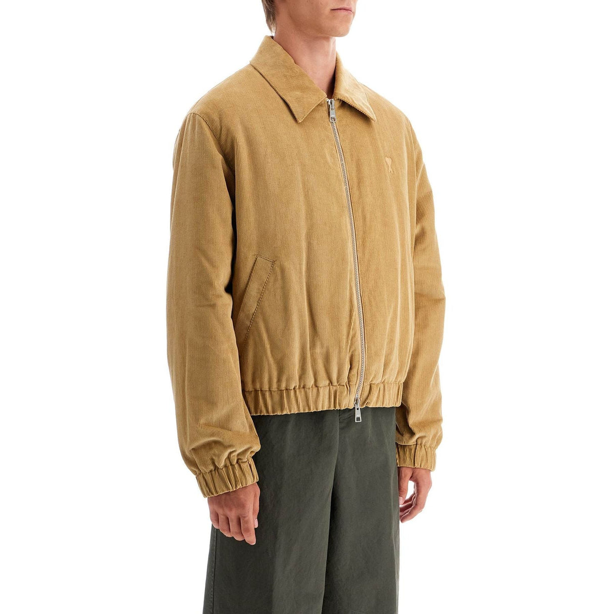 AMI ALEXANDRE MATTIUSSIAMI ALEXANDRE MATTIUSSI-Corduroy Bomber Jacket -JOHN JULIA.