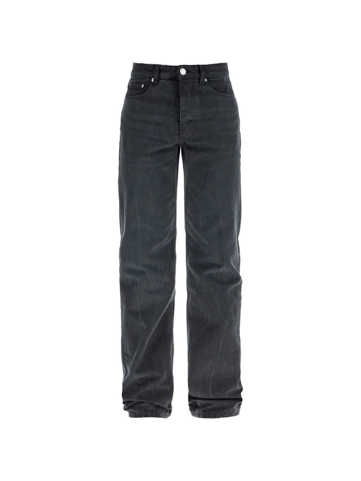 AMI PARIS-Cotton Denim Classic Fit Jeans-JOHN JULIA