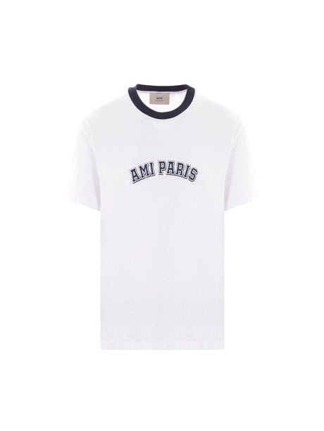 AMI PARIS-Cotton Jersey T-shirt-JOHN JULIA