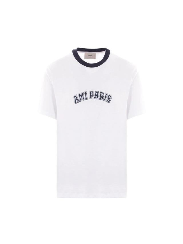 AMI PARIS-Cotton Jersey T-shirt-JOHN JULIA