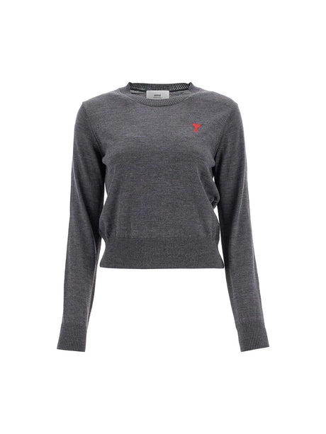 AMI ALEXANDRE MATTIUSSI-Ami De Coeur Merino Wool Sweater -JOHN JULIA.