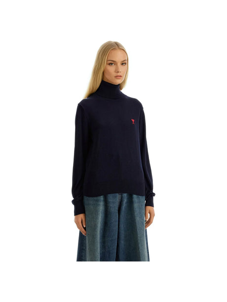 AMI ALEXANDRE MATTIUSSI-Ami De Coeur Wool Turtleneck -JOHN JULIA.