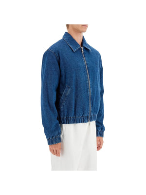 AMI PARIS-Denim Bomber Jacket-JOHN JULIA