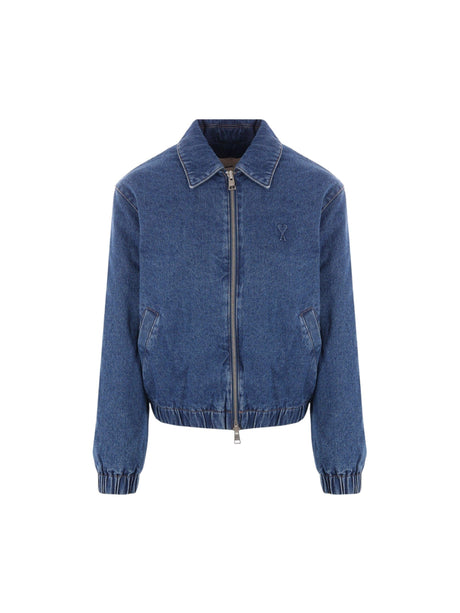 Denim Padded Jacket-AMI PARIS-JOHN JULIA