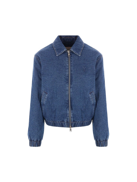 Denim Padded Jacket-AMI PARIS-JOHN JULIA