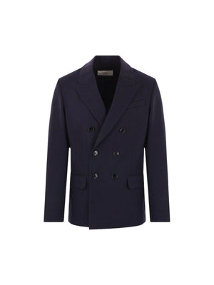 Double-breasted Wool Jacket-AMI PARIS-JOHN JULIA