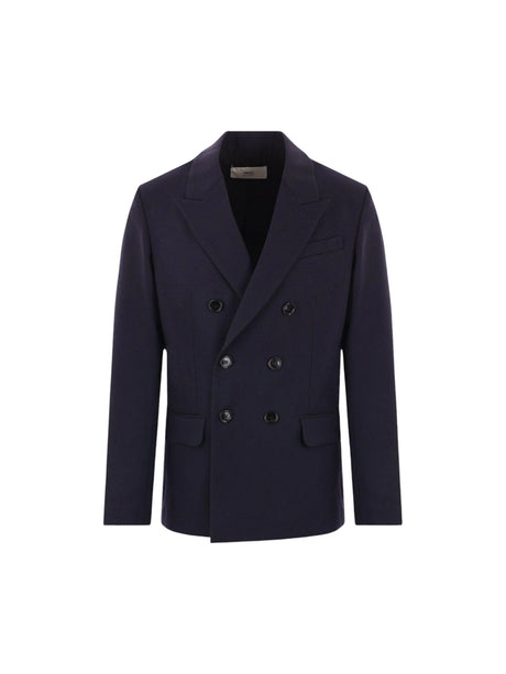 Double-breasted Wool Jacket-AMI PARIS-JOHN JULIA