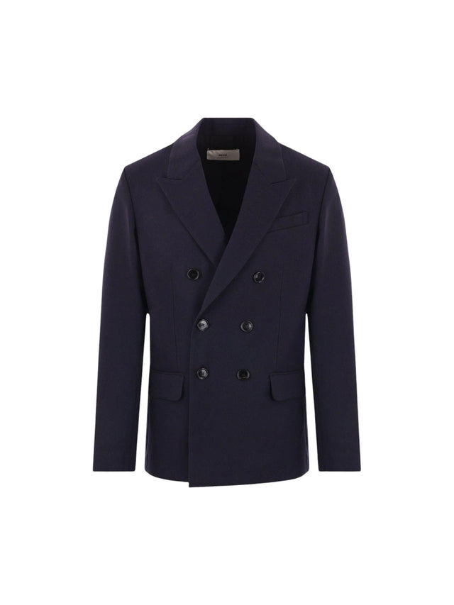 Double-breasted Wool Jacket-AMI PARIS-JOHN JULIA