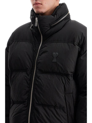 Down Jacket With Logo Patch