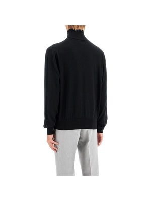 AMI ALEXANDRE MATTIUSSIAMI ALEXANDRE MATTIUSSI-High Neck Merino Wool Pullover Sweater -JOHN JULIA.