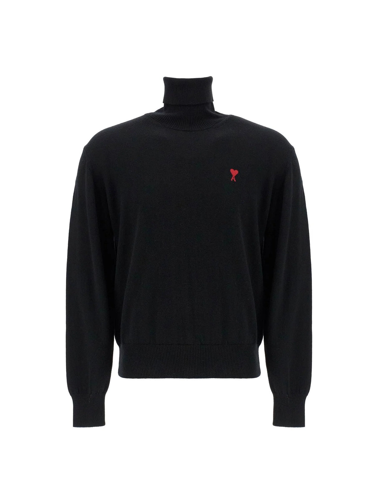 AMI ALEXANDRE MATTIUSSIAMI ALEXANDRE MATTIUSSI-High Neck Merino Wool Pullover Sweater -JOHN JULIA.