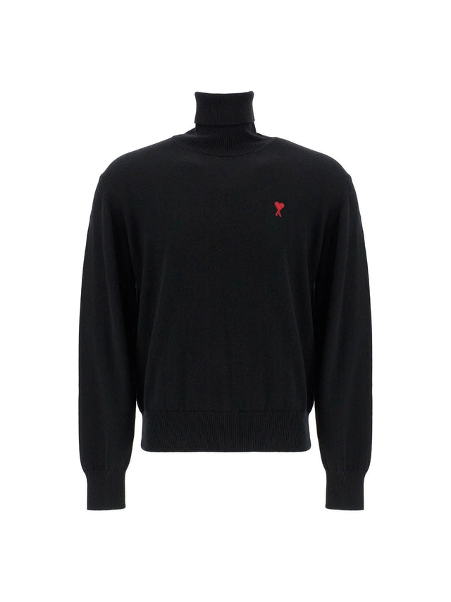 AMI ALEXANDRE MATTIUSSIAMI ALEXANDRE MATTIUSSI-High Neck Merino Wool Pullover Sweater -JOHN JULIA.