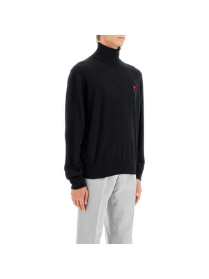 AMI ALEXANDRE MATTIUSSIAMI ALEXANDRE MATTIUSSI-High Neck Merino Wool Pullover Sweater -JOHN JULIA.