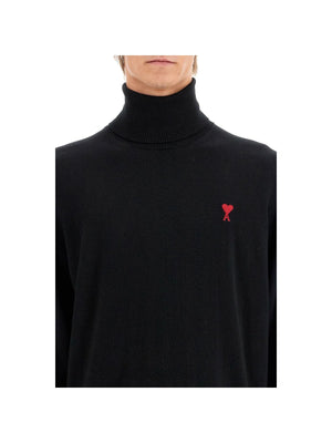 AMI ALEXANDRE MATTIUSSIAMI ALEXANDRE MATTIUSSI-High Neck Merino Wool Pullover Sweater -JOHN JULIA.