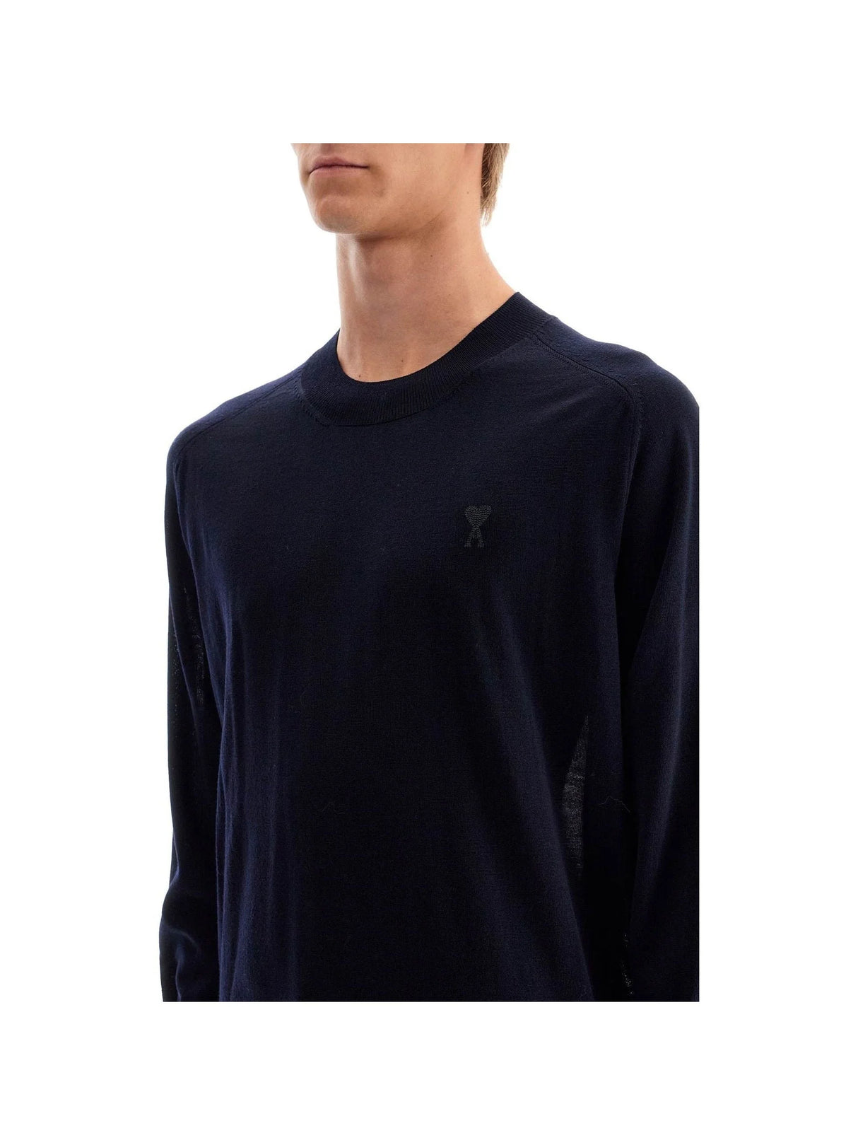 AMI ALEXANDRE MATTIUSSIAMI ALEXANDRE MATTIUSSI-Lightweight Wool Raglan Pullover -JOHN JULIA.