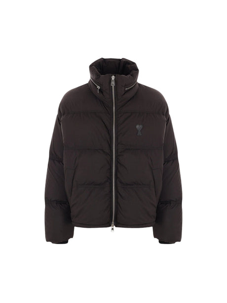 Oversize Nylon Down Jacket-AMI PARIS-JOHN JULIA